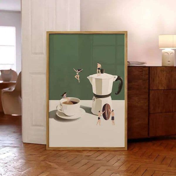 Adventure Print, Good Morning Poster, Espresso Wall Art, Coffee Lover Prints, Trendy Kitchen Poster 26L0224
