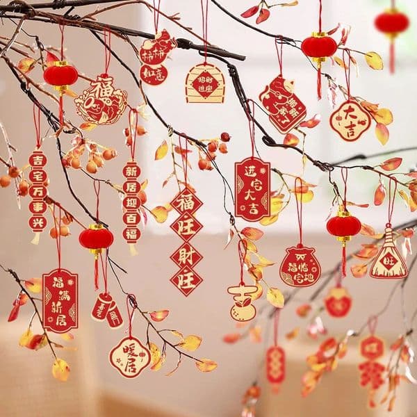 Chinese Year Hanging Ornament Spring Festival 2026 Decorations Wall Window Hanging Accessories Horse Year Decor 260130