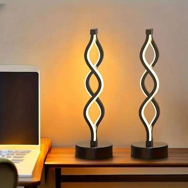 LED Table Lamps Adjustable Color Changing Desk Lamp USB Powered for Bedroom Living Room Bathroom Fantasy Theme Home Decor H260224
