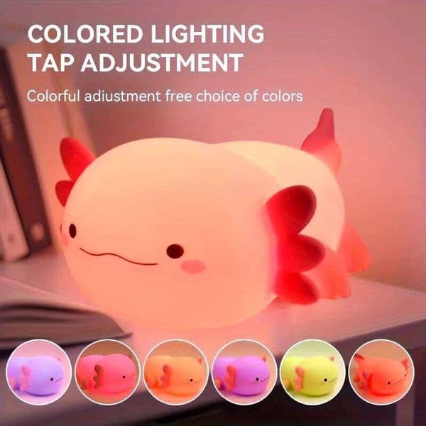 Multi-color cartoon night light, touch-sensitive timer function, USB rechargeable desk lamp, suitable for room and home dcor. H260224