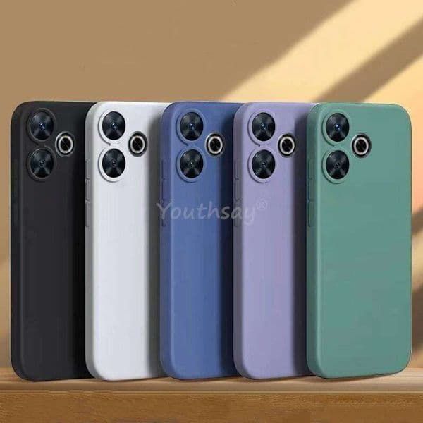 For Xiaomi Liquid Silicone Plain TPU Anti-drop Matte Phone Protector Cover Redmi 13 4g Case J260205