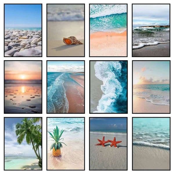 Beach Coastal Sea Ocean Nature Print Art Canvas Poster For Decor Home Wall Picture for Chic Living Room Decoration 26Y0224