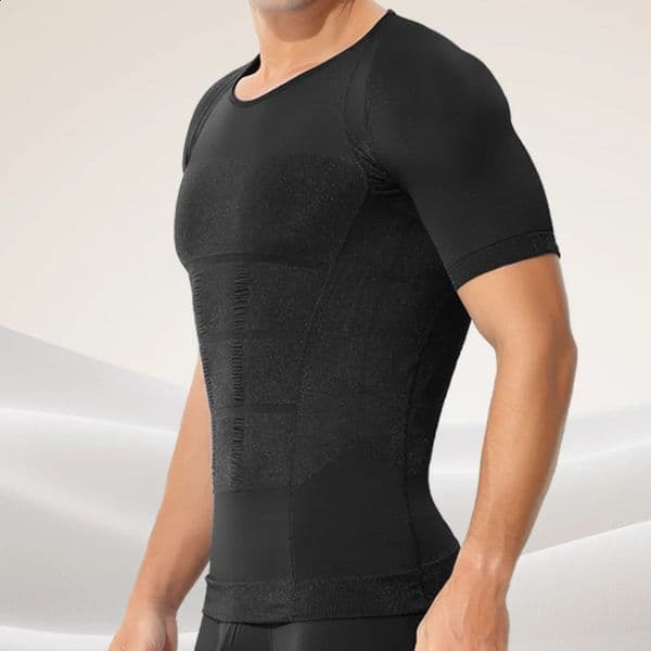 Mens Short-Sleeve Shapewear for Slimming Tummy Control Beer Belly Reduction Waist Shaping Body Shaping and Fitness Compression Wear 260129