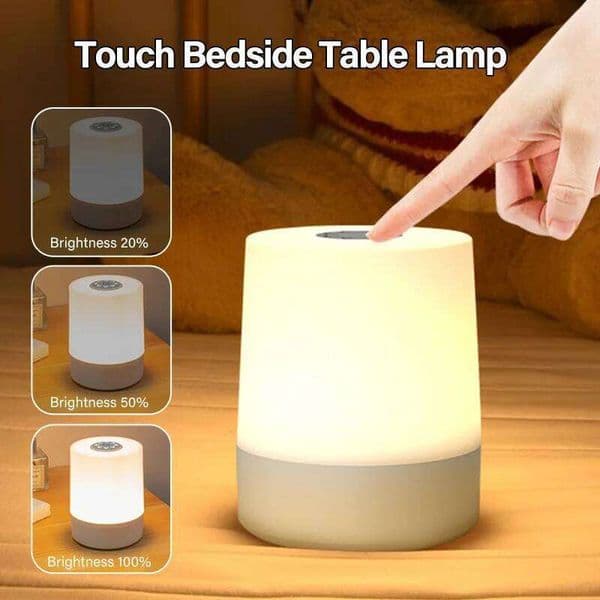 LED touch charging USB desk lamp with adjustable brightness, bedside night light suitable for bedroom decoration H260224
