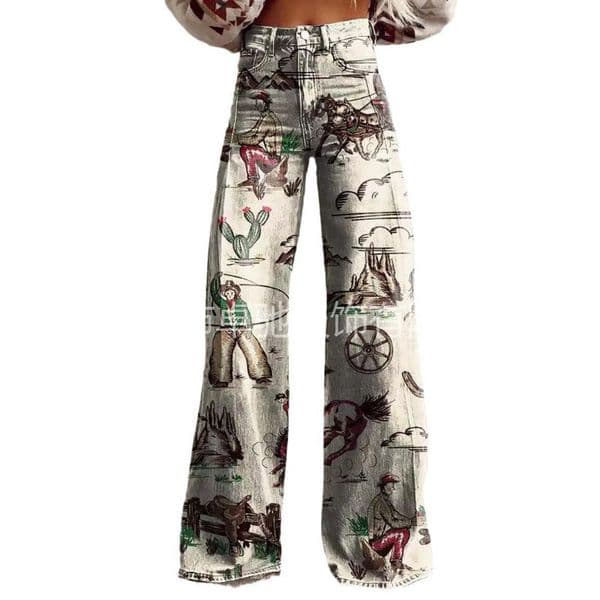 Xiyin TEMU Plus Size Womens Casual Pants Thin Imitation Jeans