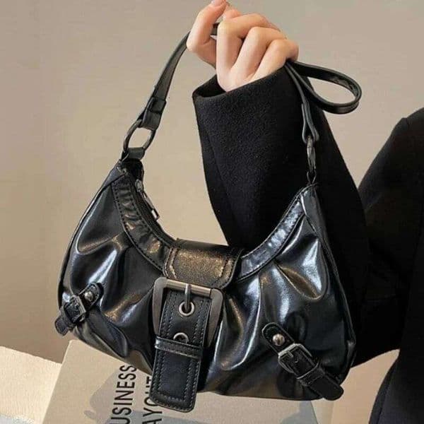 Y2K Retro Pleated Hobo Shoulder Women Hot Selling Maillard Style Underarm Bag Clutch Handbags for Travel Work Shopping H260225