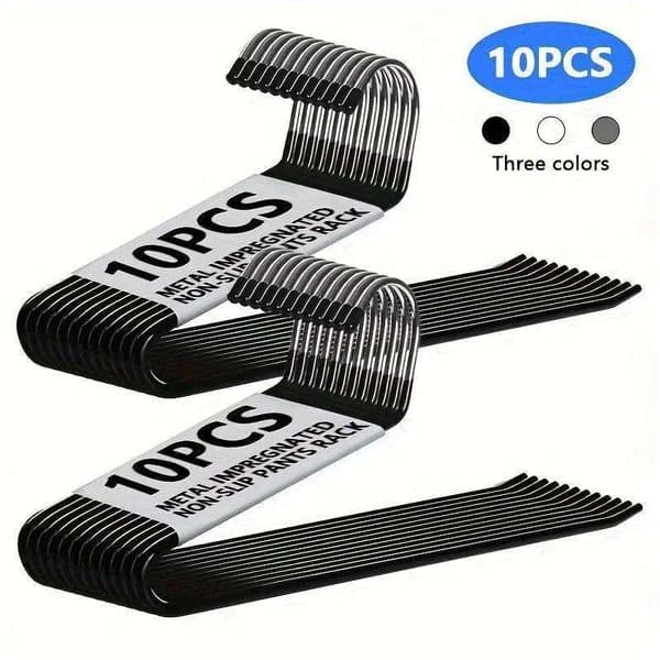 MNN 10pcs Z-Shaped Trouser Goose Type Multi-function Pants Jeans Storage For Household Products Clothes Rack Hanger 26W0225