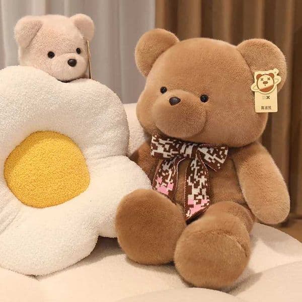 Luxury Plush Kawaii Bear Doll Plush Toy Home Decor for Couches Offices Teddy Bear Home Living Room Bedroom X260225