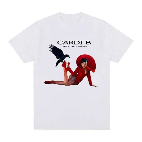 Cardi B-Am I the Drama T-Shirt Funko Pop Harajuku GothicTee-shirt Short Sleeve Women/men Casual cottonTshirt Round Neck Tees C260225