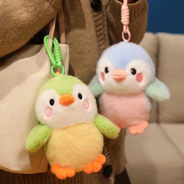 2 Styles Delicate Cute Mini Standing Shoulder Pet Bird Plush Toys Fluffy Pretty Parrot Pigeon Toys Funny Toy/Pendant For Kids X260225