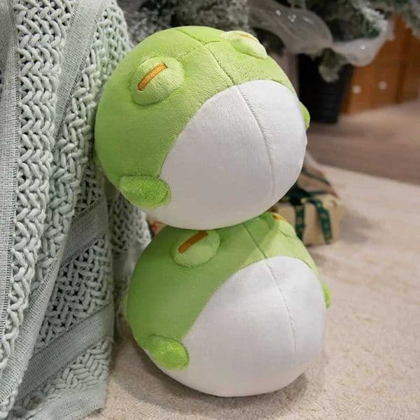 25cm Cartoon Green Fat Frog Animals Plush Toys Soft Dolls Throw Pillow Cute Baby Comfort Home Decor Birthday Gifts for Girls X260225