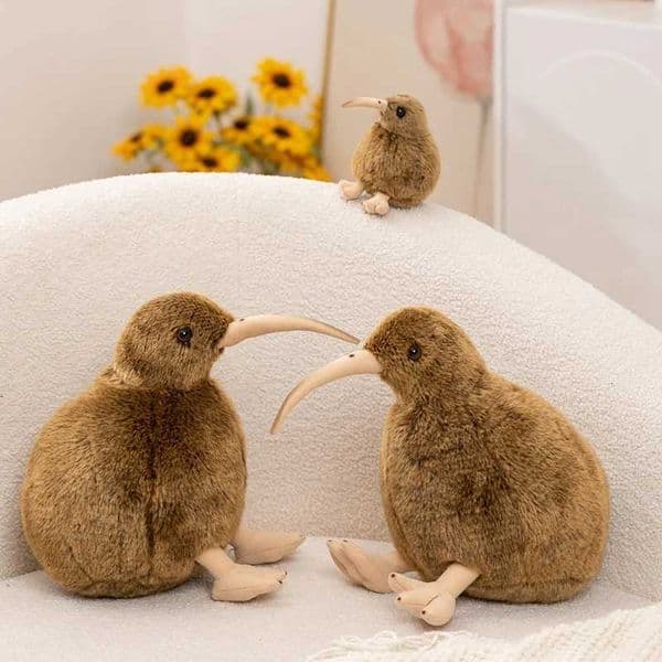 1pc 12/28cm Simulation Lifelike Kiwi Plush Toys Birthday Christmas Gifts for Kids Soft Kiwi Bird Stuffed Animals Doll X260225