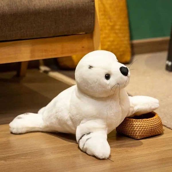 Super Soft Cute White Seal Plush Toys Sea World Animals Sea Lion Plush Stuffed Dolls Baby Birthday Gifts for Kids Girls X260225