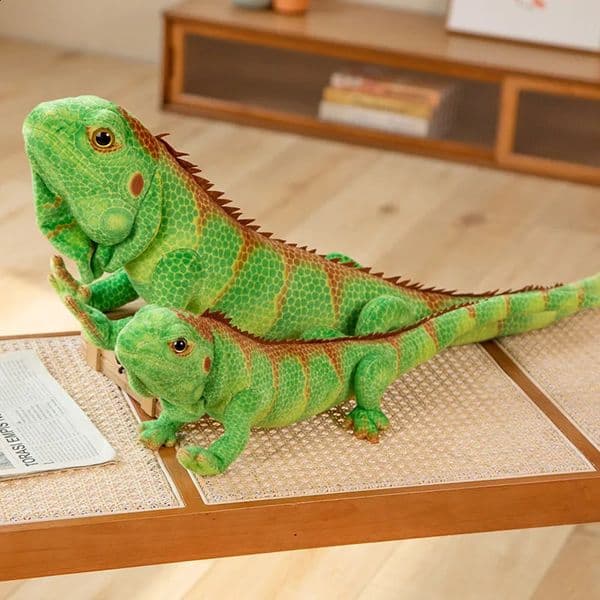 65CM Simulated Mane Lizard Doll Chameleon Plush Toy Creative Boy Pillow Doll Birthday Gift Rag Doll 260209BJ