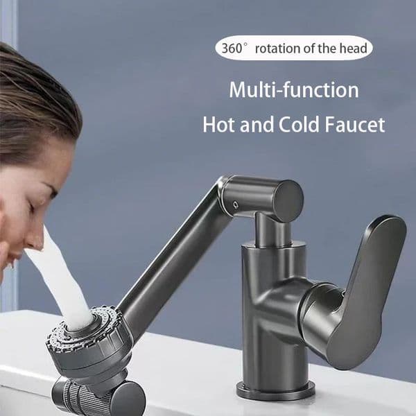 Household and Cold Wash Basin Faucet Multifunction Booster Universal Rotating Bathroom Kitchen 260122