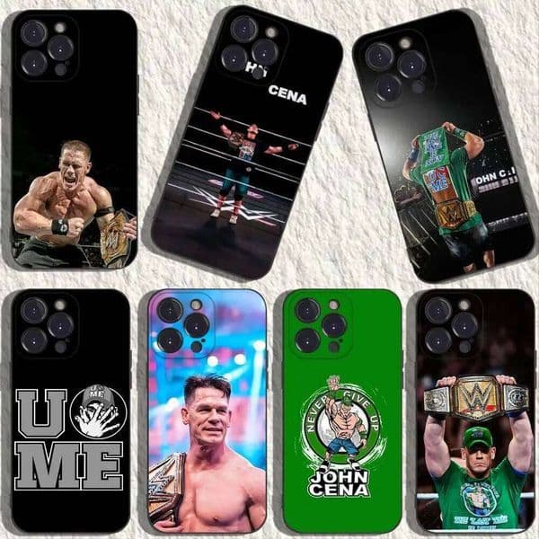 John WWE C-Cena Phone Case For iPhone 17,16,15,14,13,12,11,Plus,Pro Max,XS,X,XR,SE,Mini,8,7,Soft Silicone Black Cover J260205
