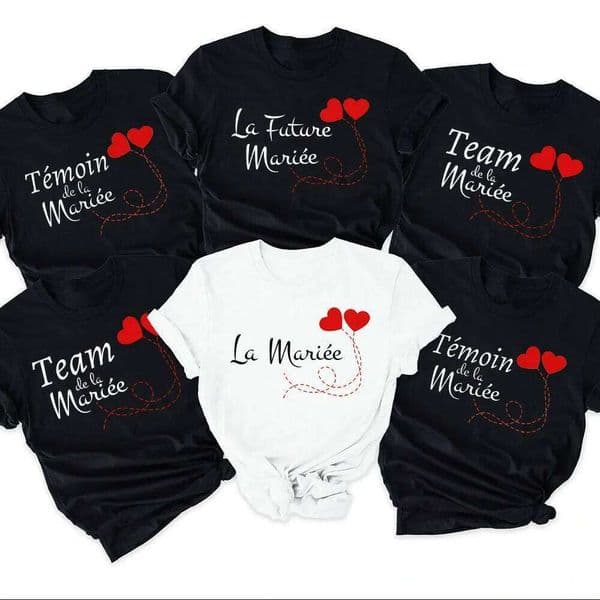 Friend Print Bachelorette Party T-shirt EVJF of The T Shirt Outfitwedding Team Bride Witness Bridesmaid Tops Clothes H260226