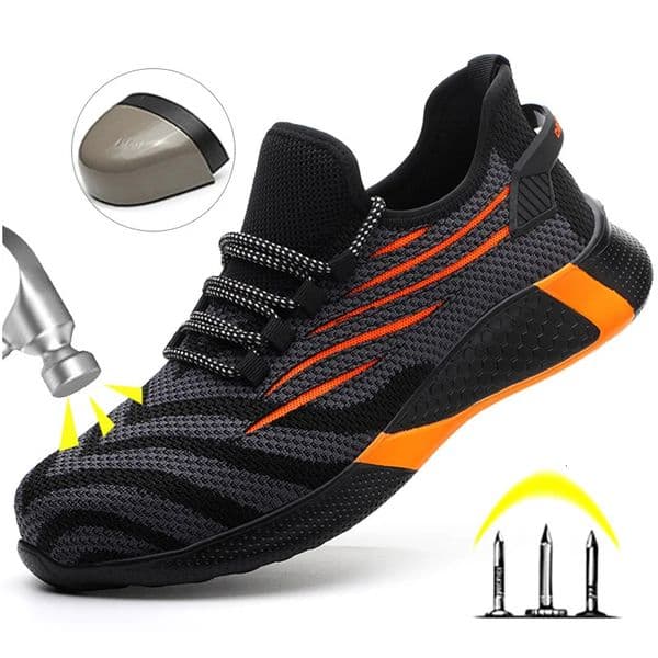 Men Work Safety Shoes Anti-puncture Working Sneakers Male Indestructible Work Shoes Men Boots Lightweight Men Shoes Safety Boots 260205