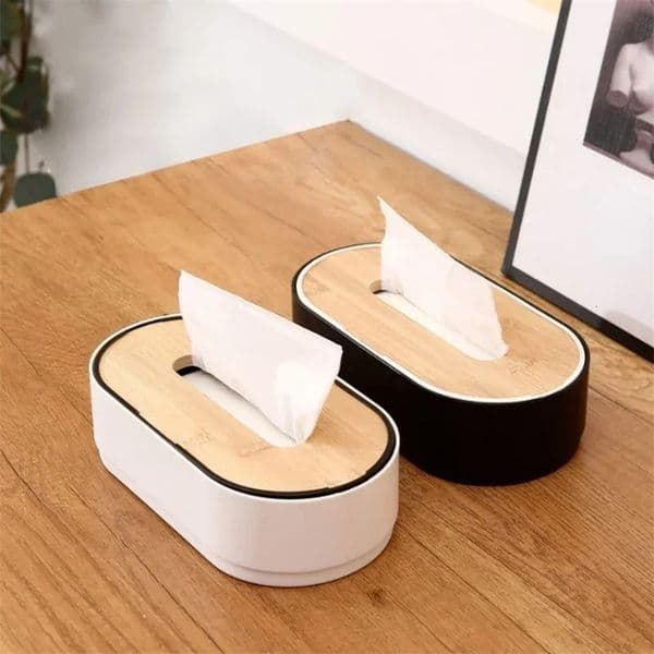 Tissue Box Holder Bamboo Cover Toilet Paper Box Napkin Holder Case Tissue Paper Dispenser Paper Towel Storage Box Tissue Boxes 260203ww