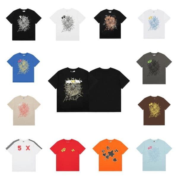 spider designer shirt mens designer clothes womens Popular brand shirt fashion Hip Hop graphic tee High quality round neck Street leisure mens clothing 777