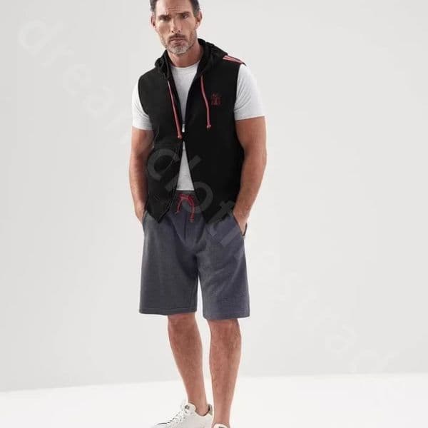 Luxury Designer Veste Mens Vest Veste Homme Thick Sweater Vest with Zipper B1289