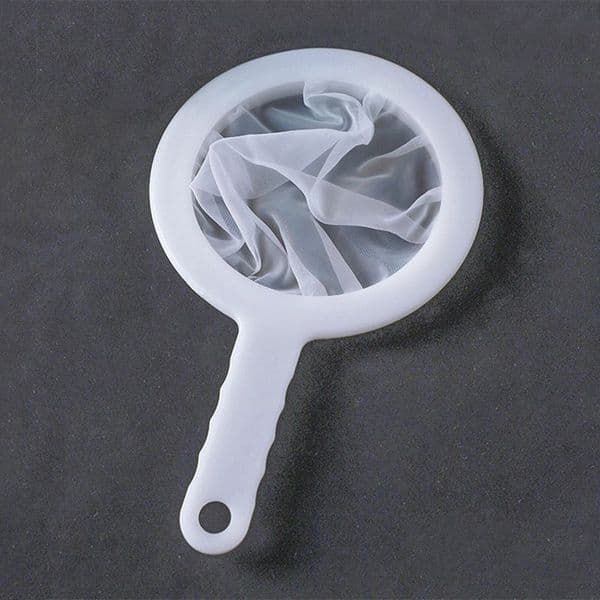 Reusable Kitchen Ultra Nylon Strainer Plastic Sieve Food Fine Mesh Filter Spoon Handle Coffee Oils Soy Milk Yogurt Juice Honey Wine HW0278
