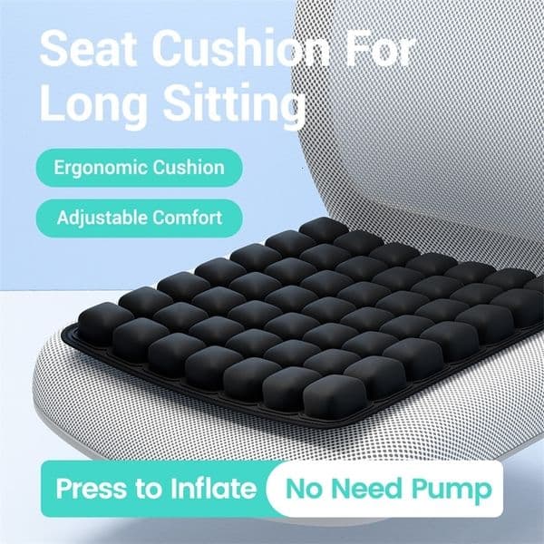 1pc 3D Ergonomic Chair Cushion For Long Sitting Office Chair Car Seat Cushion Adjustable Inflatable Cushion 260129ww