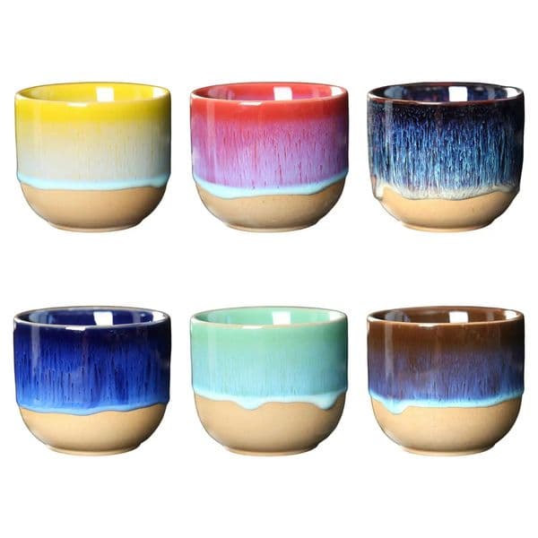Ceramic Cups 150ml Japanese Style Handless Yerba Mate Teacup Kung Fu Tea Cup for Cappuccino Juice Yerba Mate Sake Espresso 260127