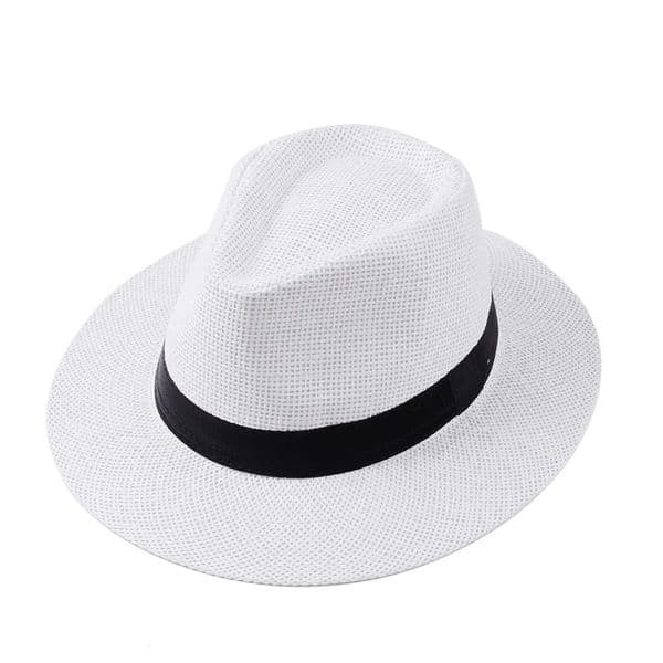 Summer Straw Hat Natural Panama Soft Shaped Straw Hat Flat Brim Hat For Women Elegant Ladies Party Dress Hats Unisex Cap 260124