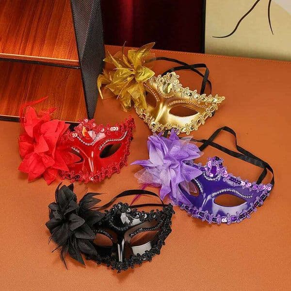 Halloween Masquerade Big Lily Party Princess Sexy Dress Up Mask 26W0226