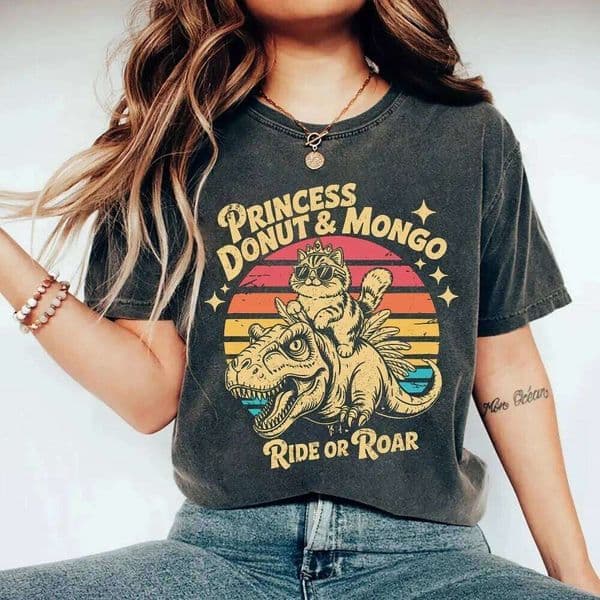 Princess Donut Mongo Dungeon Crawler Carl Fashion Tee Clothing Graphic Short Sleeve Shirt Men Women All-Season H260226