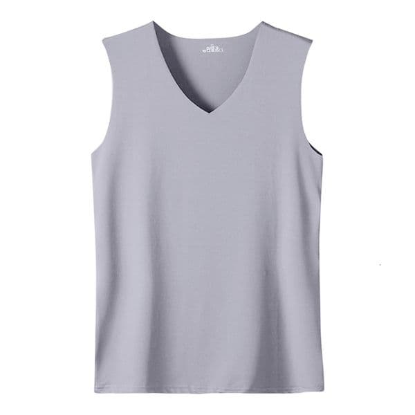 MenS Top MenS Summer Multi Color Sleeveless Vest MenS Summer Ice Silk Traceless Thin Breathable Color V-Neck Sleeveless Top 260206BJ
