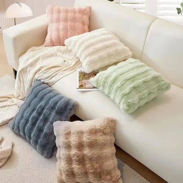 Pillow Case Super Soft Plush Pillow Case Winter Throw Cushion Cover For Sofa Living Room Nordic Home Decor Rectangle Pillow Cover 4545CM 260124