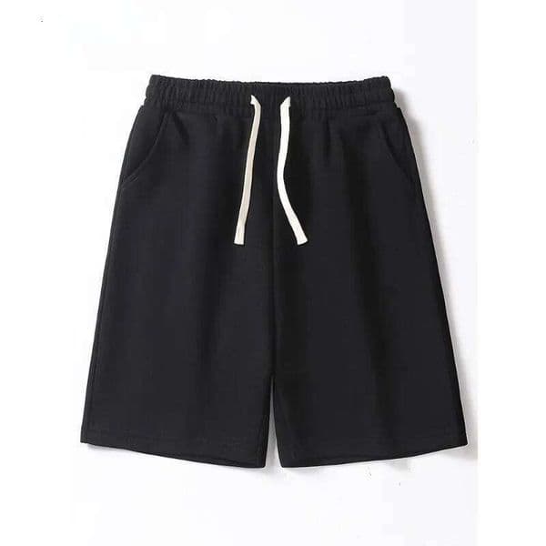 Sports solid color versatile autumn and winter pure cotton 2025 new casual men's shorts H260226