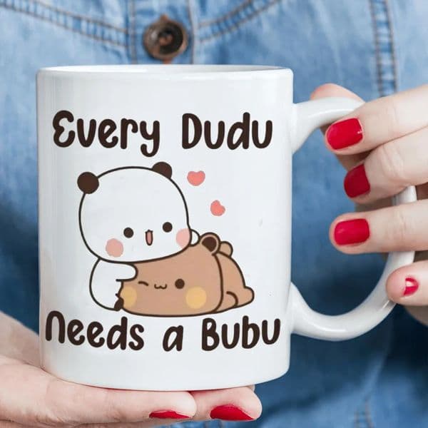 1 Cute Ceramic Coffee Mug - Adorable Panda Bear Every Dudu Needs a Bubu n Insulated Reusable Cup 260127