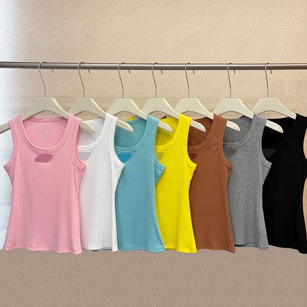 Women Y2K Tank Tops Sexy Cropped Halter Tops Spring Summer Slim Fit Yoga Sport Vest