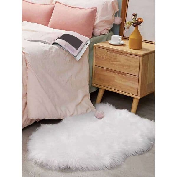 Living Room Bedroom Decoration Profiled Plush Carpet Floor Mat Thickened Foft Fluffy H260227
