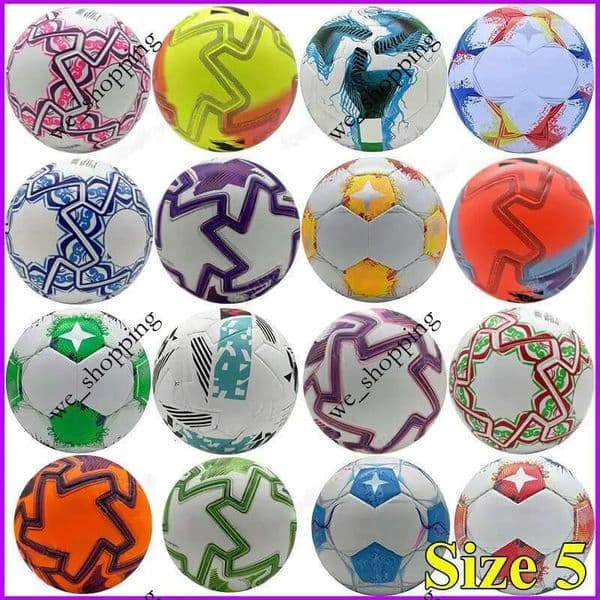 25 26 New Top Club Soccer Balls Africa Cup size 5 League Final 2025 2026 green Silver orange high-grade nice football the balls without air soccer equip