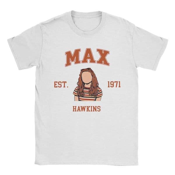 max hawkins Merch Men Women T Shirts 100% Cotton Tee Graphic Printed T-shirt Clothing C260227