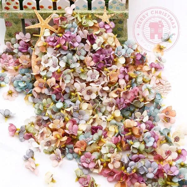 Bestseller 2cm Mini Silk Flowers Polychrome Daisy Head Artificial Flower Garland DIY Accessories Home Festival Celebration Wedding ddmytues