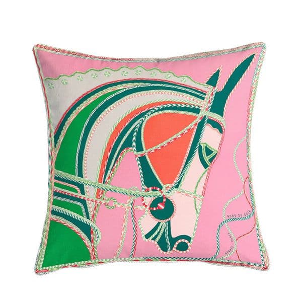 Designer European Style Pink Velvet Double-sided Printed Sofa Cushion Living Room Model Room Headboard Decoration Pillow Free Shipping Y260520