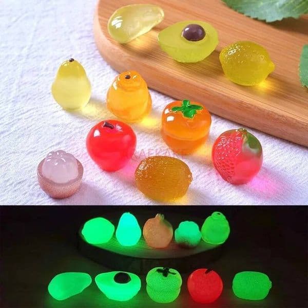 Bestseller 1pcs Nightlight Mini Simulated Fruit Orange Persimmon Mountain Bamboo Desktop Ornament ddmytues