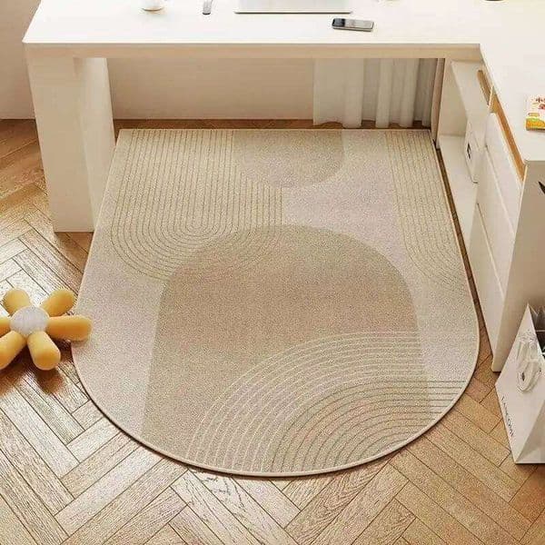 VIKAMA Cream Style High-End Desk Swivel Chair Carpet Anti-Slip And Wear-Resistant Floor Mat Home Decoration H260227