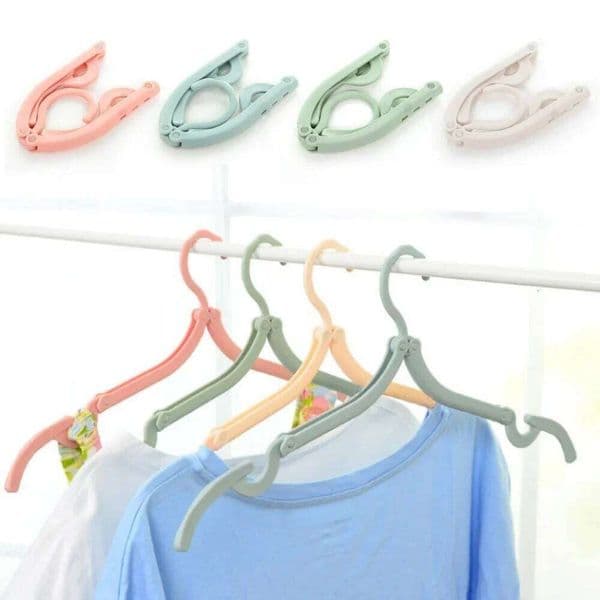 Portable Folding Drying Rack - Multi-Functional Hanger, Space Saving for Travel/Household, Adjustable Hook & Foldable Design 26Y0227