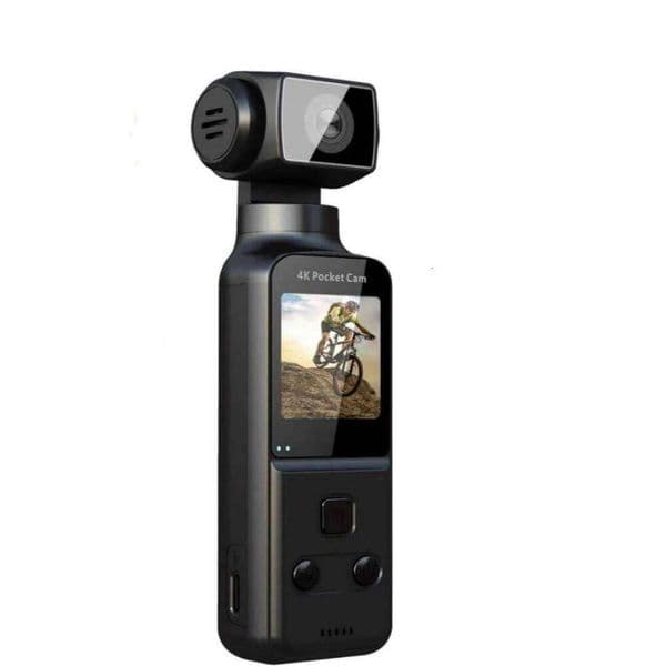 K1 4K Body with External Microphone, Mini Video & Audio Pocket Cam 270° Rotation Camera for Outdoor Sport, Bike, Travel FREEHONG