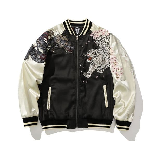 High Quality Chinese Style Dragon and Phoenix Embroidered Jacket Japanese Men Women Baseball Streetwear Harajuku Clothing Autumn 260227