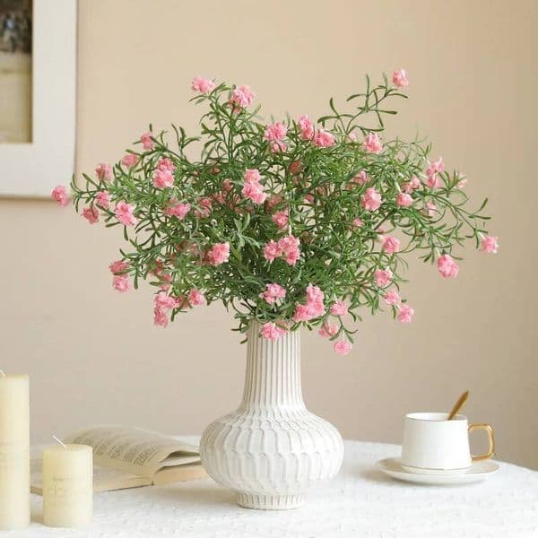 Bestseller Pink Orange Starry Sky Simulation Fragrance Snow Plum Flowers Wedding Hall Set Home Decoration Fake Flower Bouquet ddmytues