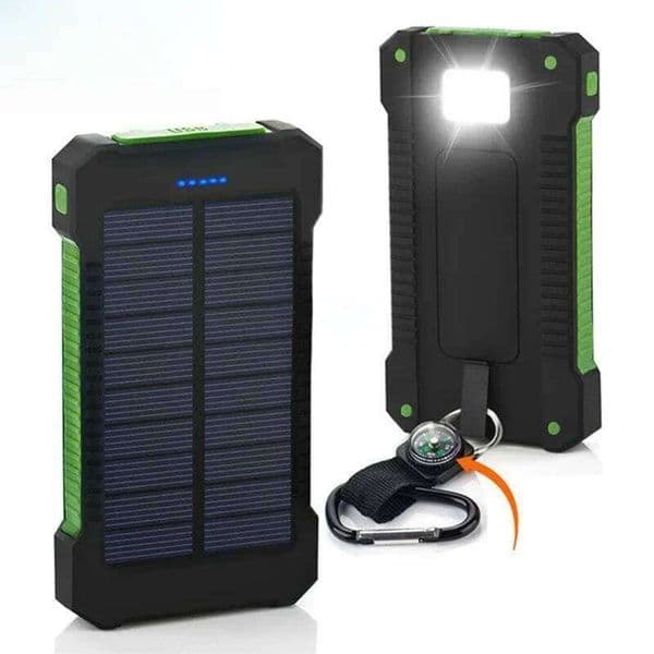 20000mah Portable Solar Power Waterproof External Backup Powerbank 20000 mah Phone Battery Charger LED Pover Bank H260227