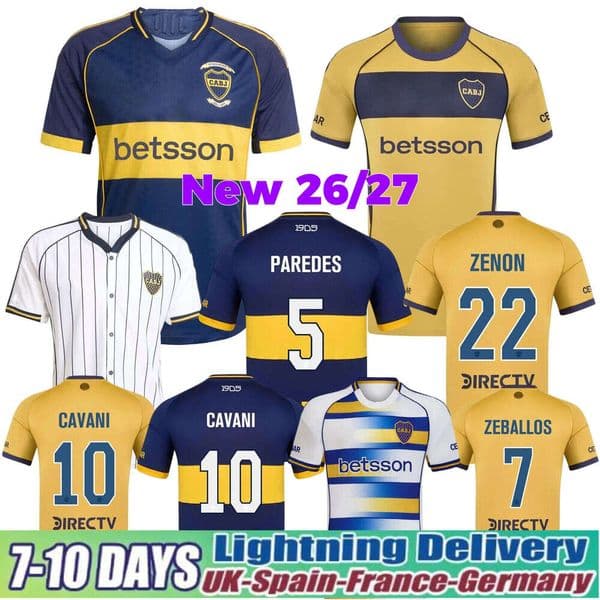 25 26 27 BoCa JuNiOrs Soccer Jerseys Player Version CAVANI GIMENEZ M.MERENTIEL ZENON AGUIRRE BLONDEL Goalkeeper Men Kids Kits 2026 Football Shirts top 3XL 4XL
