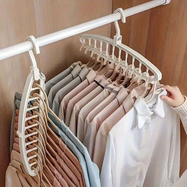 2026 1Pc 11 cologne Hole Multifunctional Traceless Hanger Clothes Hanging Rack perfume Bedroom Wardrobe Storage Artifact 26Y0227 Free Shipping